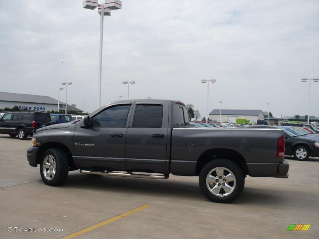 2004 Ram 1500 SLT Quad Cab 4x4 - Graphite Metallic / Dark Slate Gray photo #27