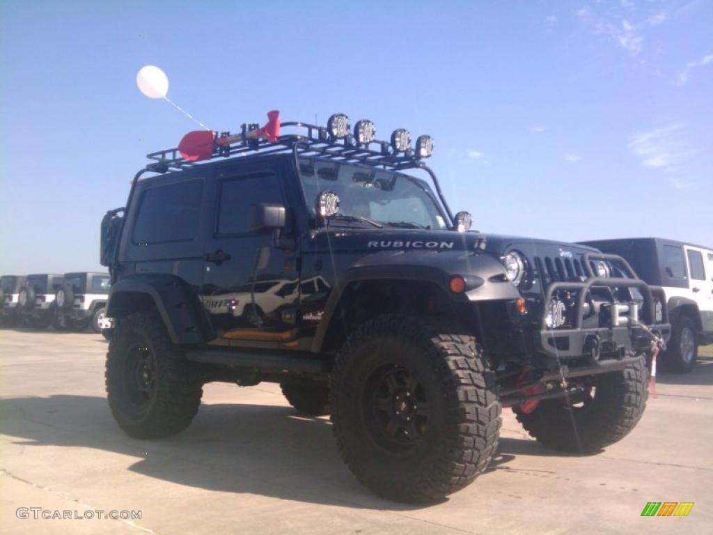 2009 Wrangler Rubicon 4x4 - Black / Dark Slate Gray/Medium Slate Gray photo #1