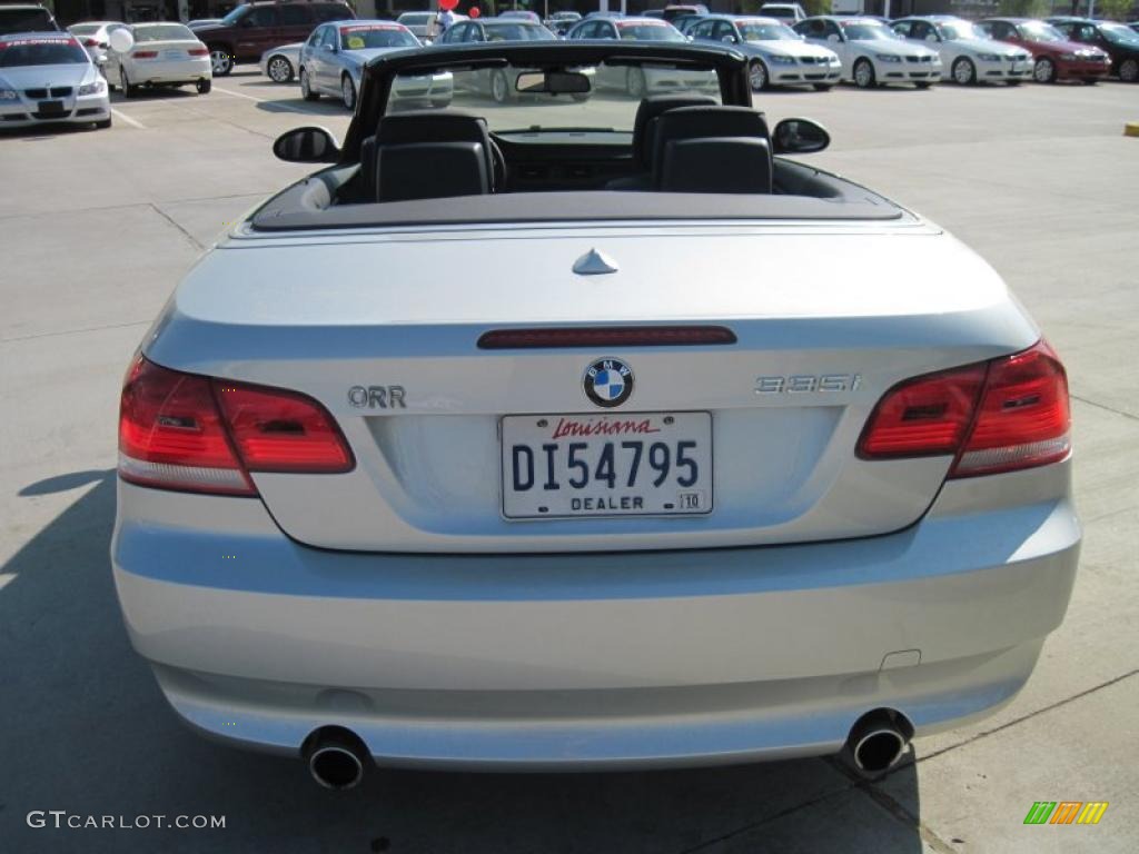 2009 3 Series 335i Convertible - Titanium Silver Metallic / Black photo #6