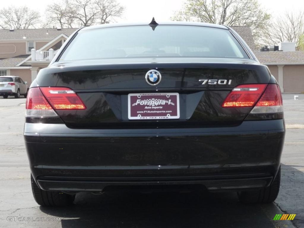 2007 7 Series 750i Sedan - Jet Black / Black photo #9