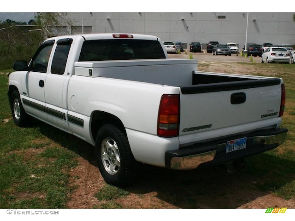 2002 Silverado 1500 LT Extended Cab - Summit White / Graphite Gray photo #2