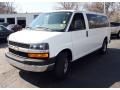 Summit White 2009 Chevrolet Express LS 3500 Passenger Van
