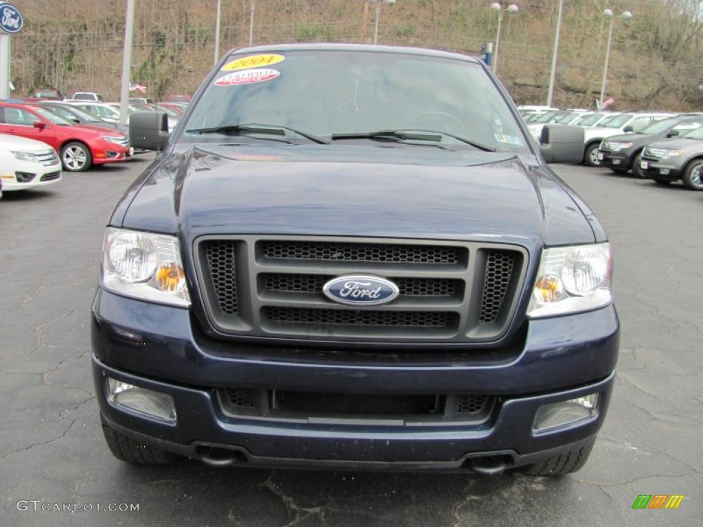 2004 F150 FX4 SuperCrew 4x4 - True Blue Metallic / Medium Graphite photo #4