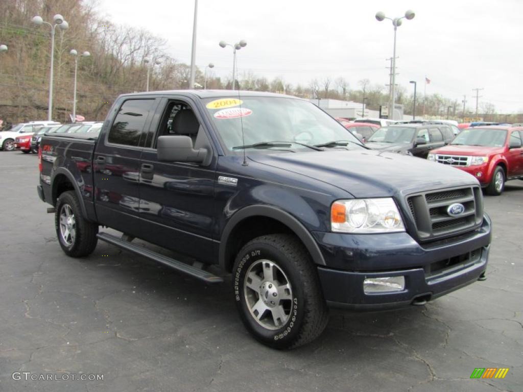 2004 F150 FX4 SuperCrew 4x4 - True Blue Metallic / Medium Graphite photo #5