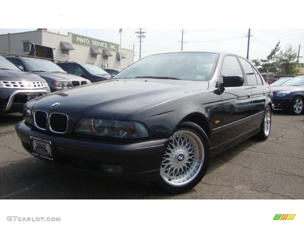 1999 5 Series 528i Sedan - Jet Black / Black photo #1