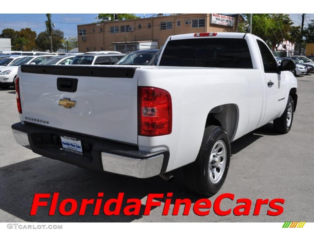 2007 Silverado 1500 Work Truck Regular Cab - Summit White / Dark Charcoal photo #2