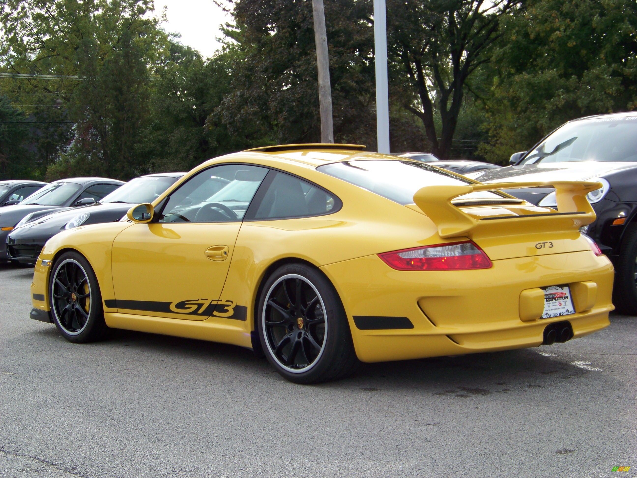 2007 911 GT3 - Speed Yellow / Black w/Alcantara photo #3