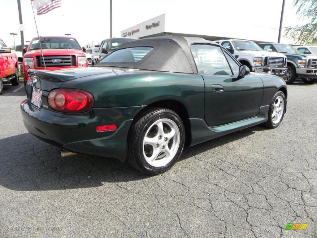 2002 MX-5 Miata Roadster - Emerald Green Mica / Black photo #3