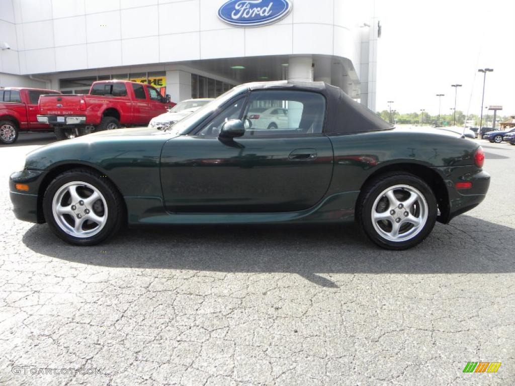 2002 MX-5 Miata Roadster - Emerald Green Mica / Black photo #5