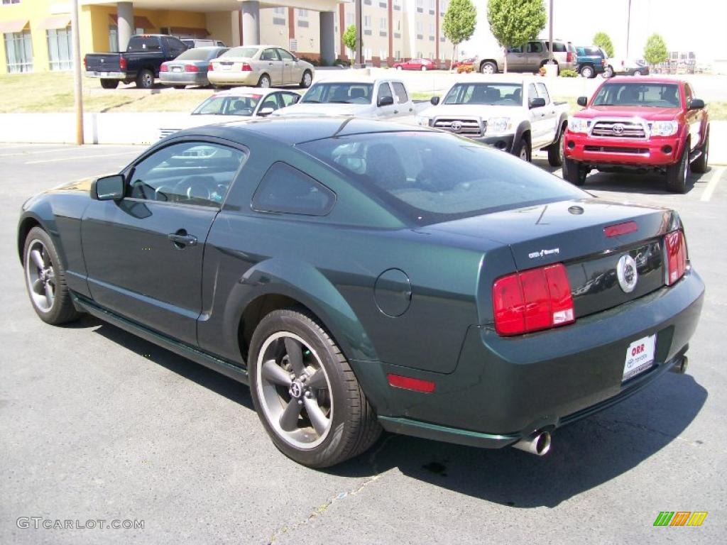 2009 Mustang Bullitt Coupe - Dark Highland Green Metallic / Dark Charcoal photo #3