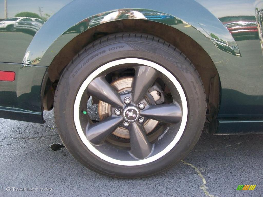 2009 Mustang Bullitt Coupe - Dark Highland Green Metallic / Dark Charcoal photo #17