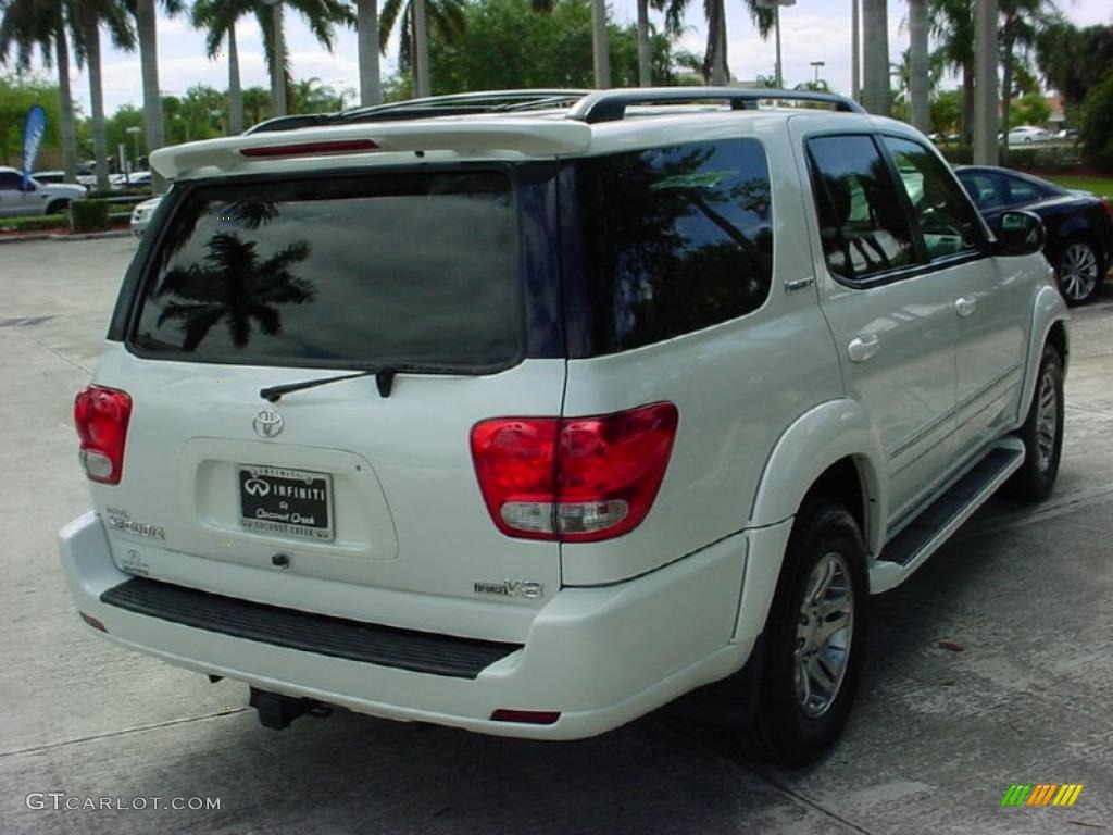 2007 Sequoia Limited - Super White / Taupe photo #3