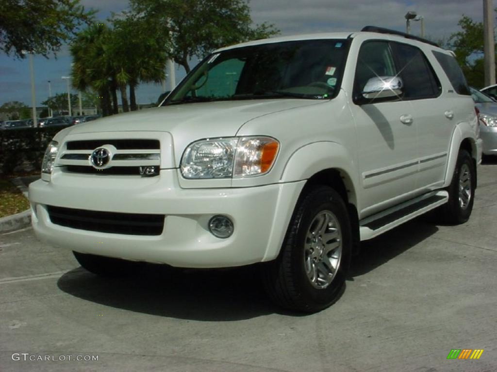 2007 Sequoia Limited - Super White / Taupe photo #10