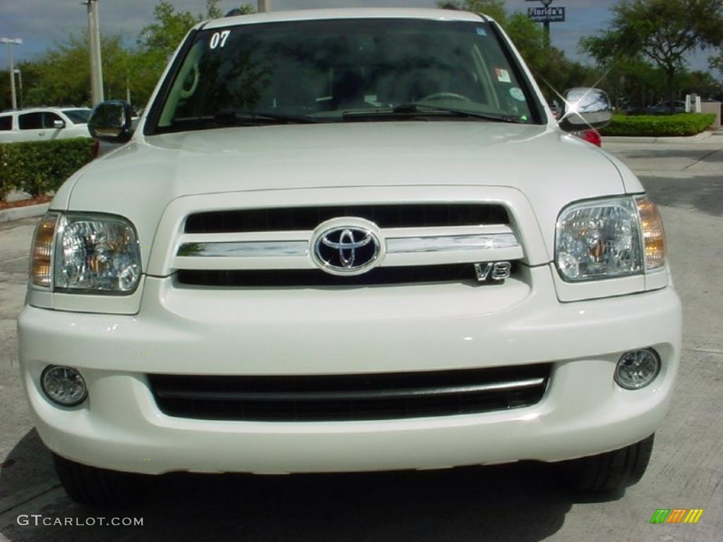 2007 Sequoia Limited - Super White / Taupe photo #11