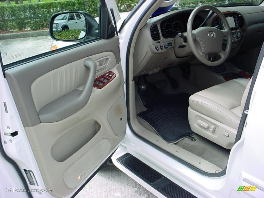 2007 Sequoia Limited - Super White / Taupe photo #12