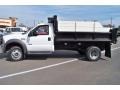 2005 Oxford White Ford F550 Super Duty XL Regular Cab 4x4 Chassis Dump Truck  photo #8