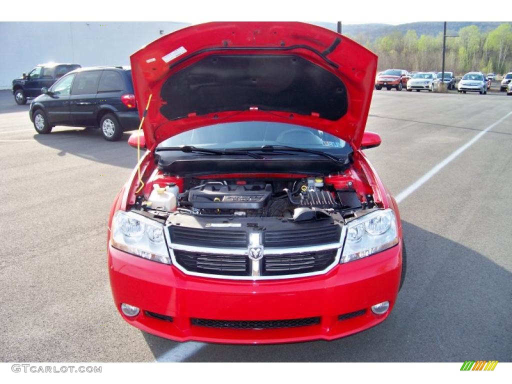 2009 Avenger R/T - Tor Red / Dark Slate Gray photo #23