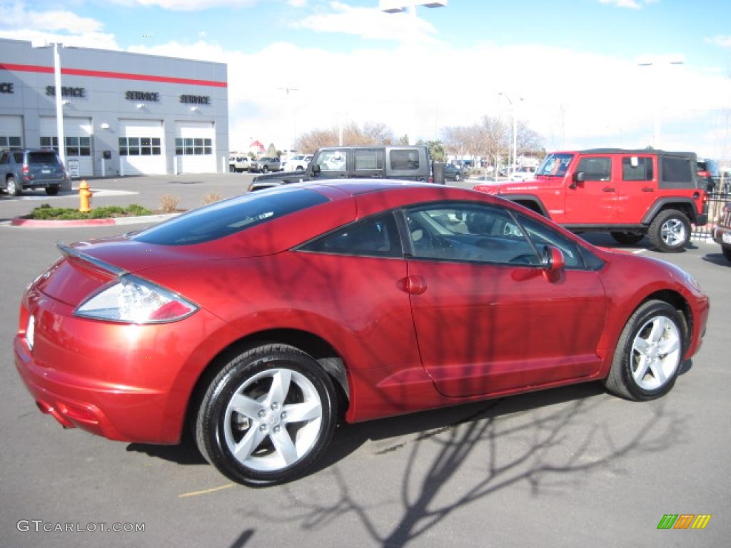 2009 Eclipse GS Coupe - Rave Red Pearl / Dark Charcoal photo #2