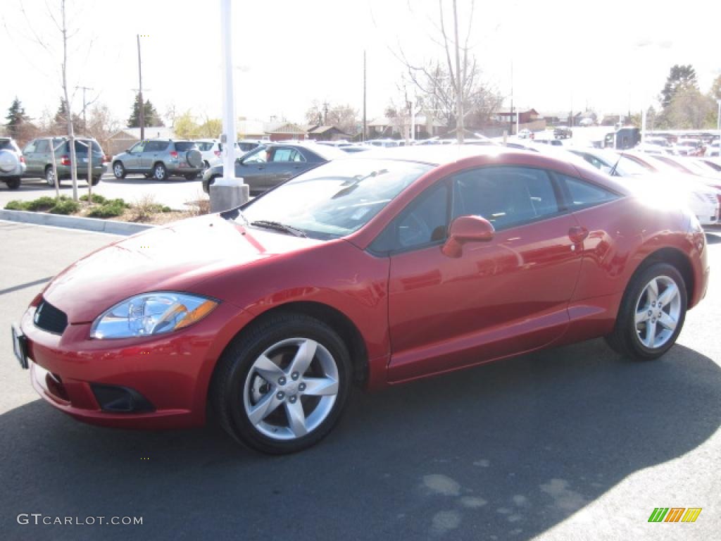 2009 Eclipse GS Coupe - Rave Red Pearl / Dark Charcoal photo #5
