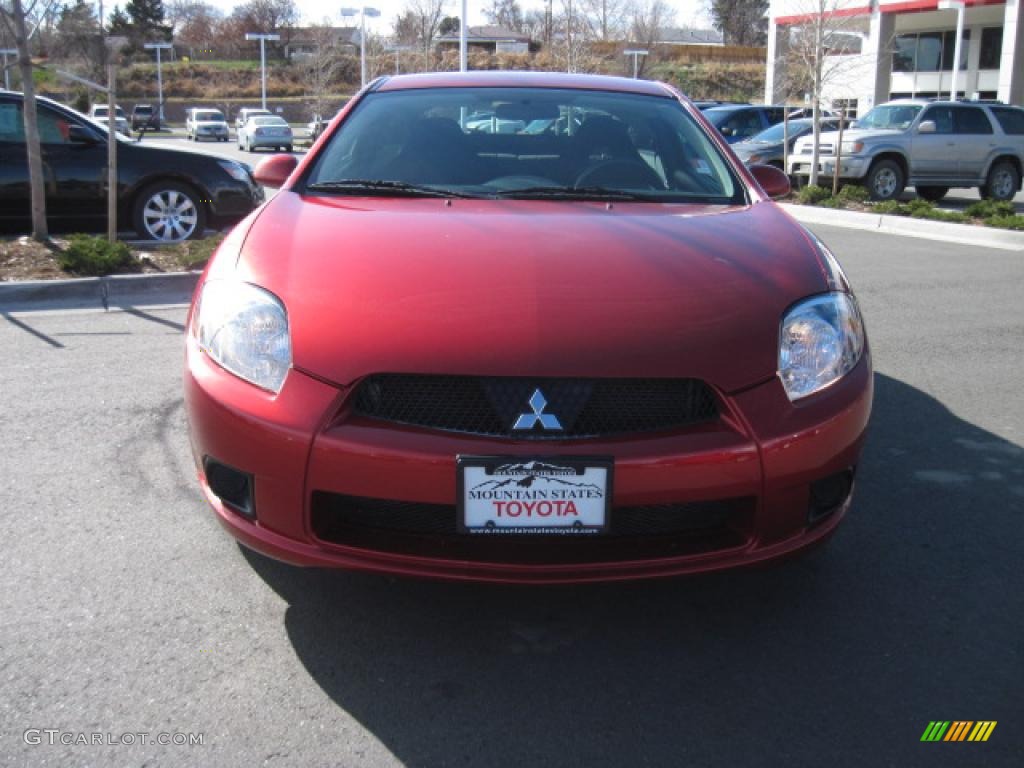 2009 Eclipse GS Coupe - Rave Red Pearl / Dark Charcoal photo #6