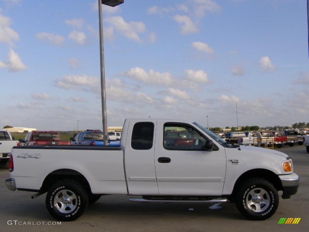 2004 F150 XLT Heritage SuperCab 4x4 - Oxford White / Heritage Graphite Grey photo #6