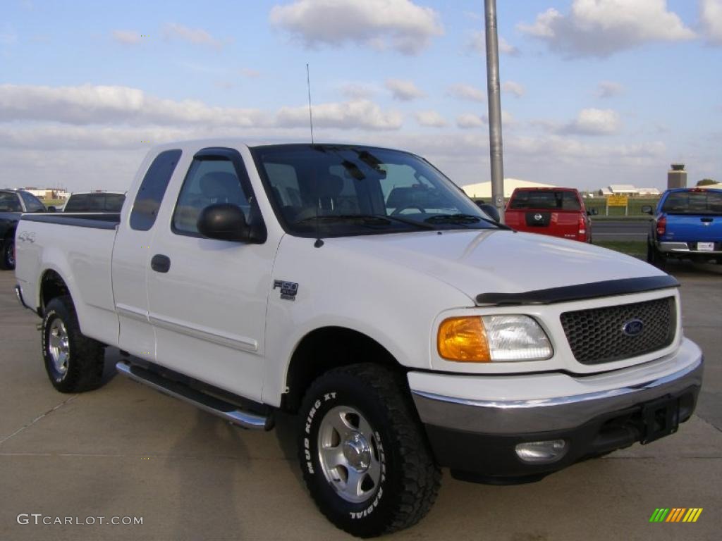 2004 F150 XLT Heritage SuperCab 4x4 - Oxford White / Heritage Graphite Grey photo #7