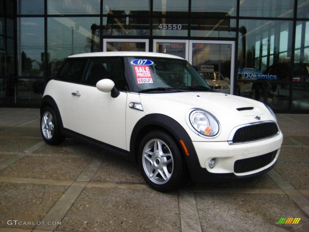 2007 Cooper S Hardtop - Pepper White / Grey/Carbon Black photo #1