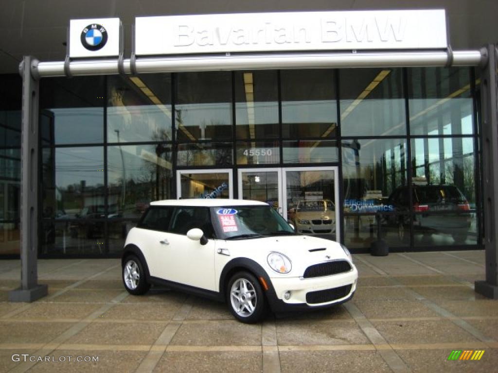 2007 Cooper S Hardtop - Pepper White / Grey/Carbon Black photo #2