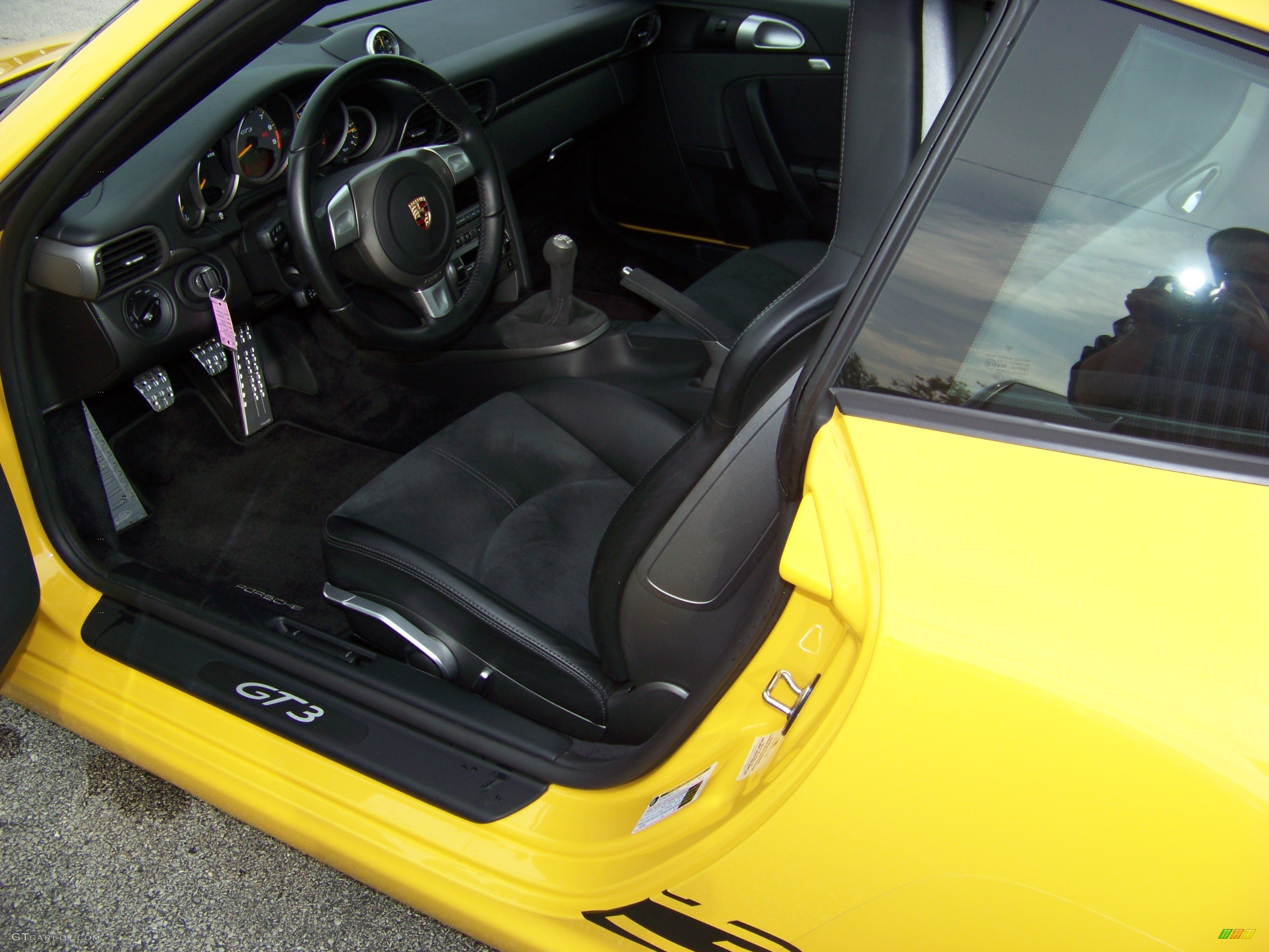 2007 911 GT3 - Speed Yellow / Black w/Alcantara photo #11