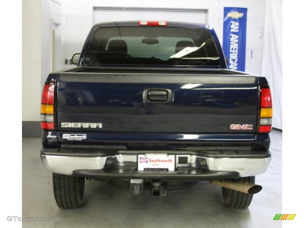 2007 Sierra 2500HD Classic SLE Extended Cab 4x4 - Deep Blue Metallic / Dark Titanium photo #3