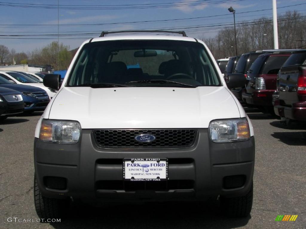 2003 Escape XLS V6 4WD - Oxford White / Medium Dark Flint photo #1