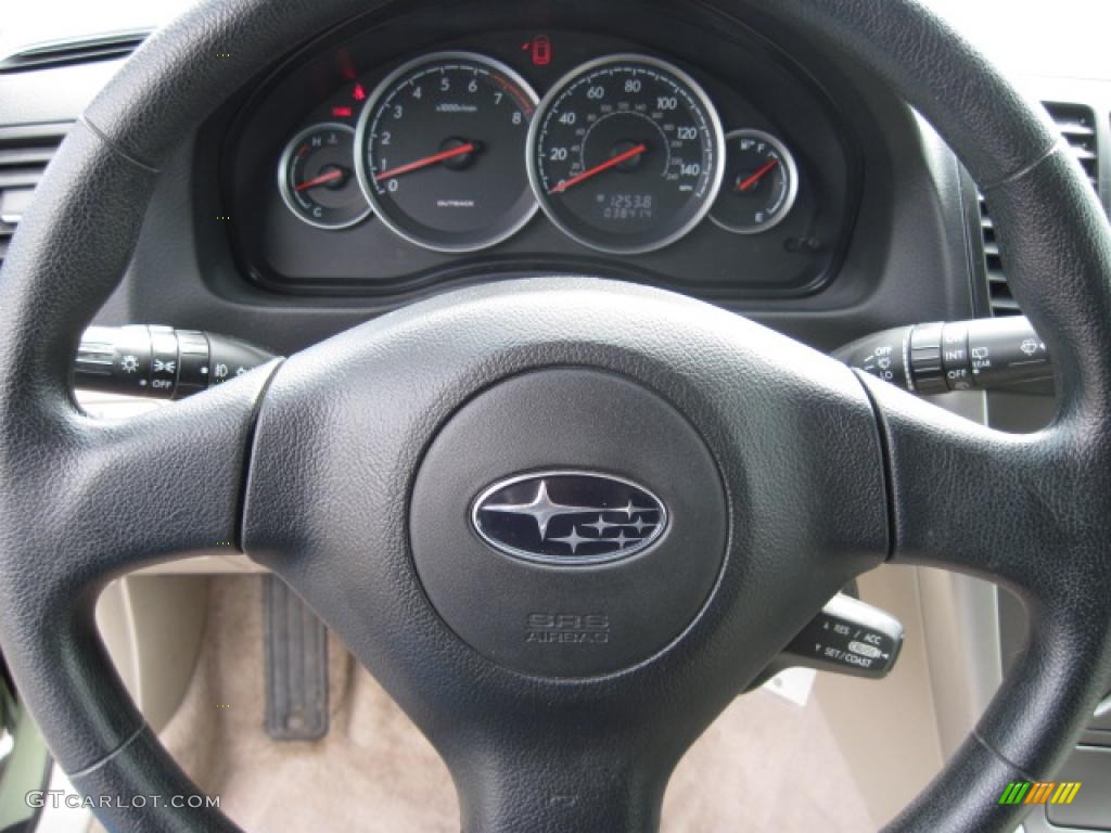 2007 Outback 2.5i Wagon - Willow Green Opal / Warm Ivory Tweed photo #15