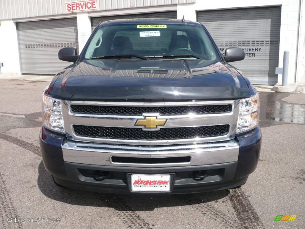 2009 Silverado 1500 LT Extended Cab 4x4 - Imperial Blue Metallic / Dark Titanium photo #2