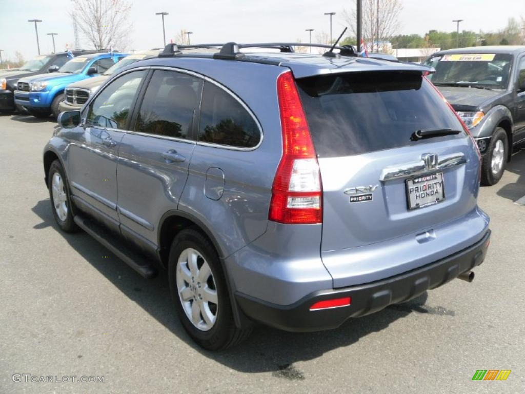 2007 CR-V EX-L - Glacier Blue Metallic / Gray photo #2