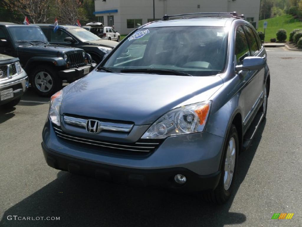 2007 CR-V EX-L - Glacier Blue Metallic / Gray photo #6