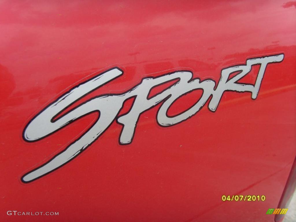2002 F150 Sport Regular Cab - Bright Red / Dark Graphite photo #7