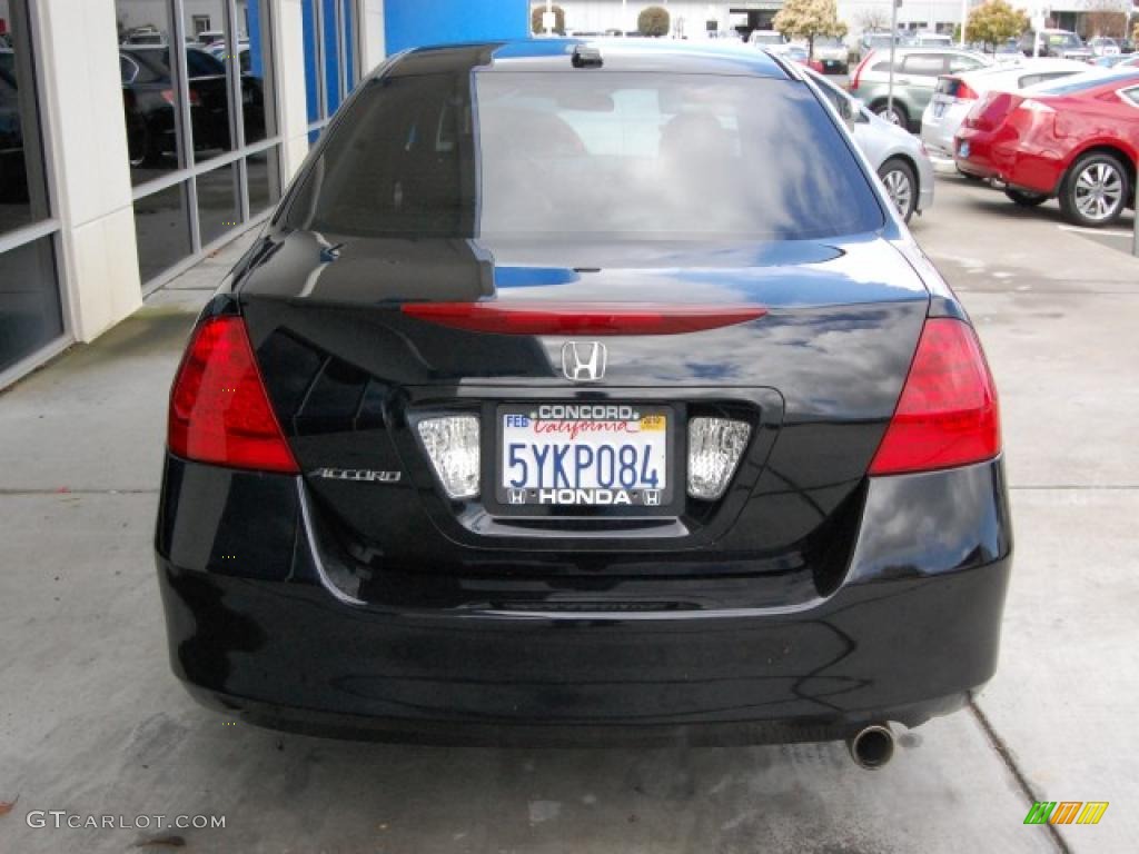 2007 Accord EX-L Sedan - Nighthawk Black Pearl / Black photo #4
