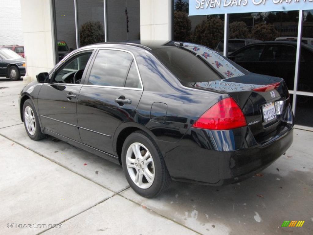 2007 Accord EX-L Sedan - Nighthawk Black Pearl / Black photo #5
