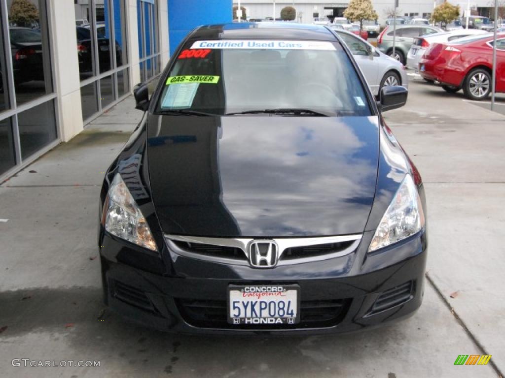 2007 Accord EX-L Sedan - Nighthawk Black Pearl / Black photo #8