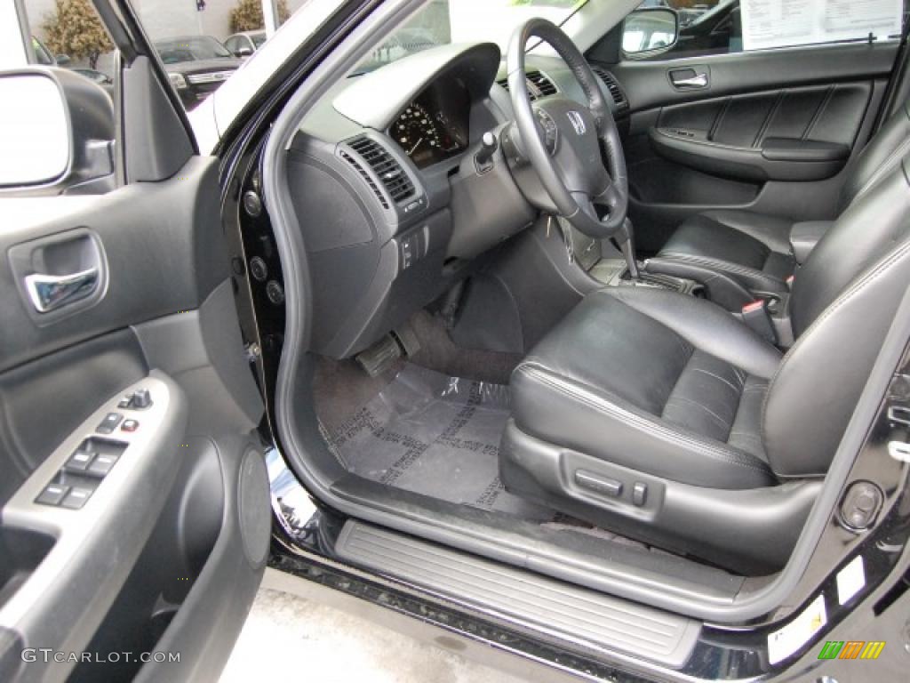 2007 Accord EX-L Sedan - Nighthawk Black Pearl / Black photo #16