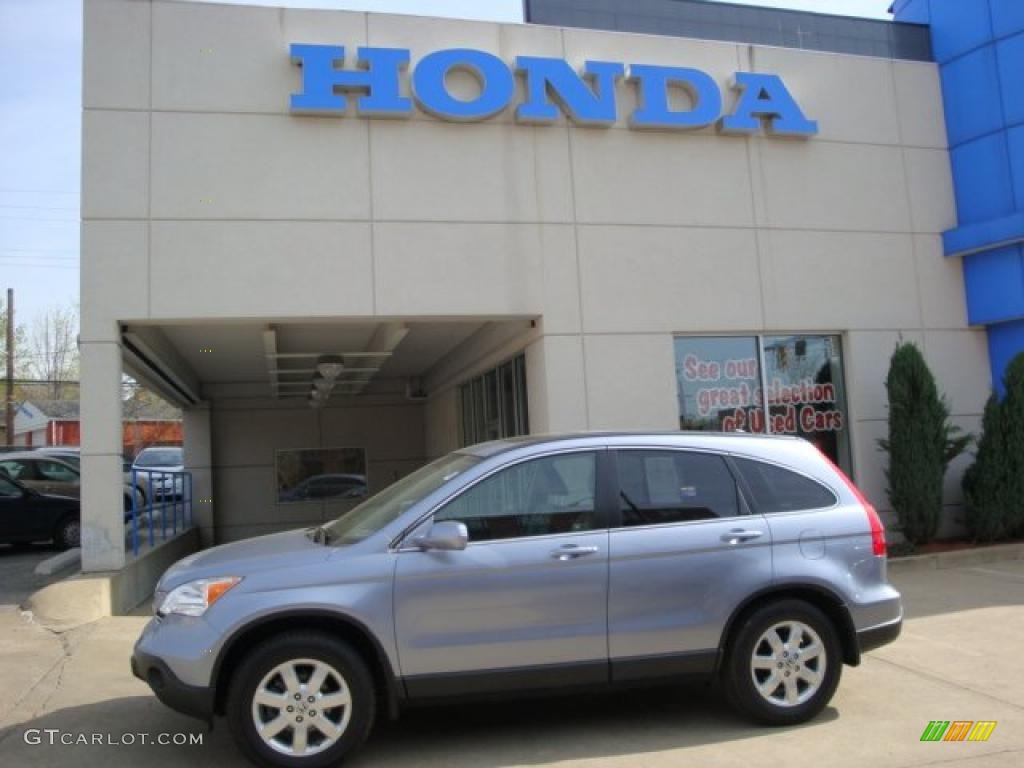 2007 CR-V EX-L 4WD - Glacier Blue Metallic / Gray photo #1