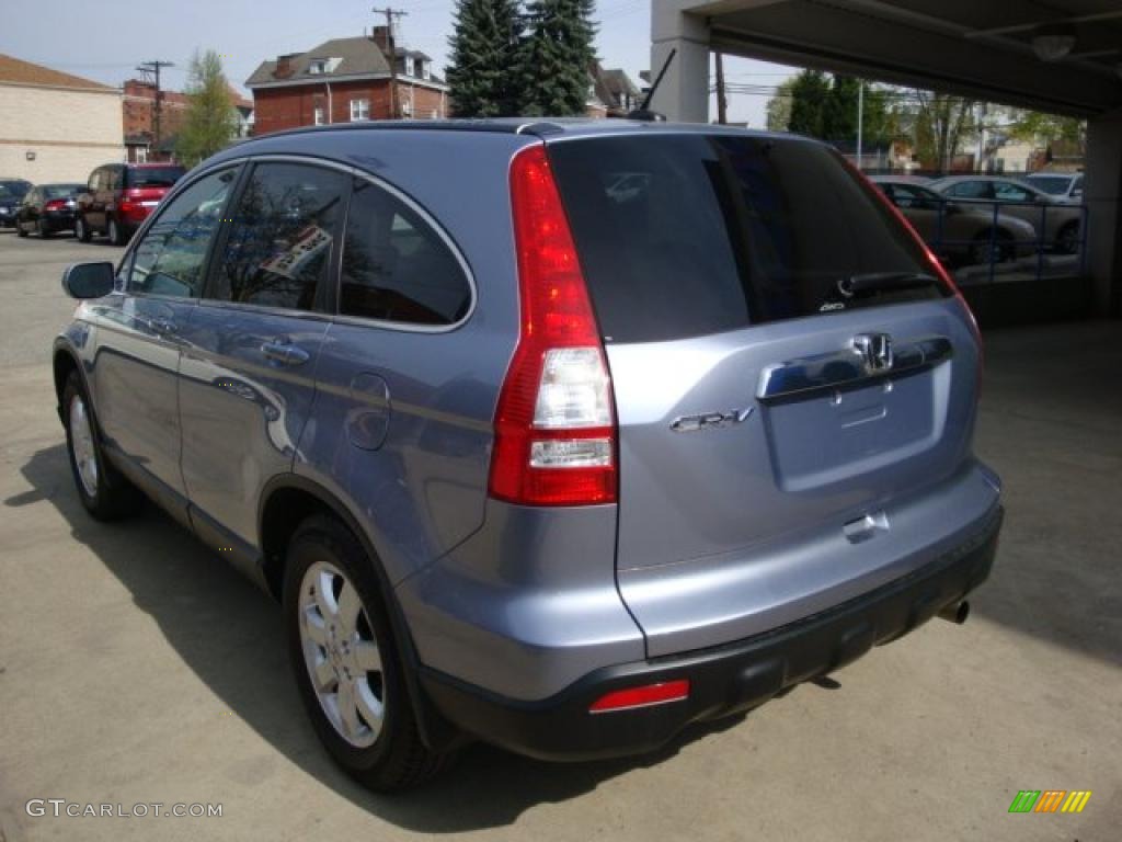 2007 CR-V EX-L 4WD - Glacier Blue Metallic / Gray photo #2