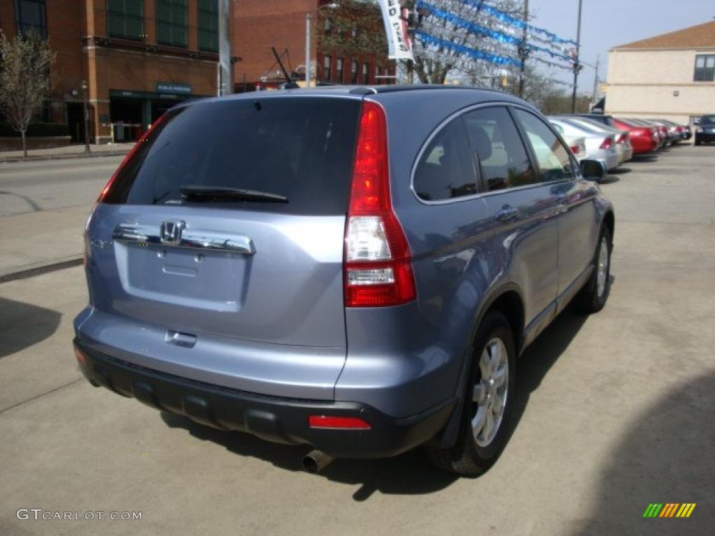 2007 CR-V EX-L 4WD - Glacier Blue Metallic / Gray photo #4