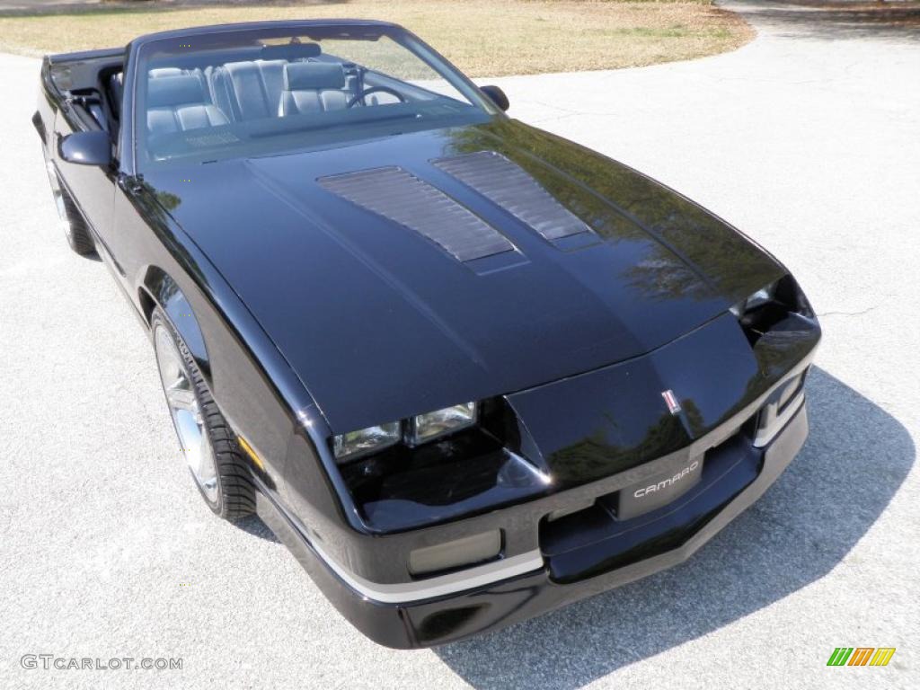 1988 Camaro Z28 IROC-Z Convertible - Black / Gray photo #28