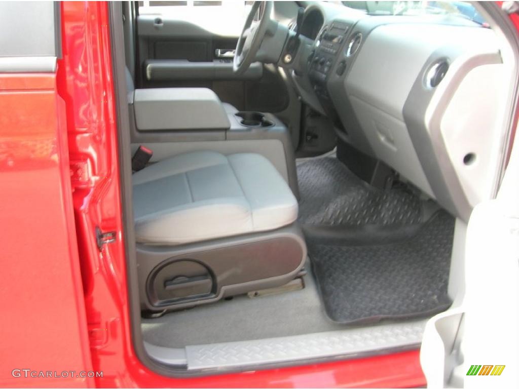 2007 F150 XLT SuperCrew 4x4 - Bright Red / Medium Flint photo #3