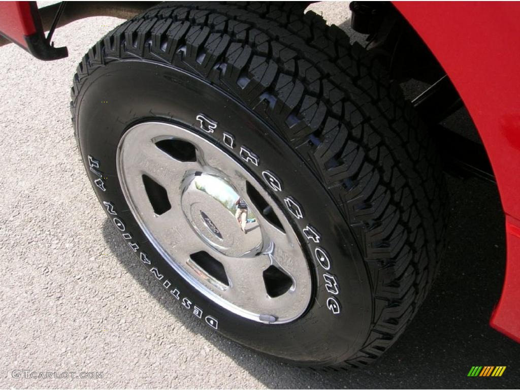 2007 F150 XLT SuperCrew 4x4 - Bright Red / Medium Flint photo #5