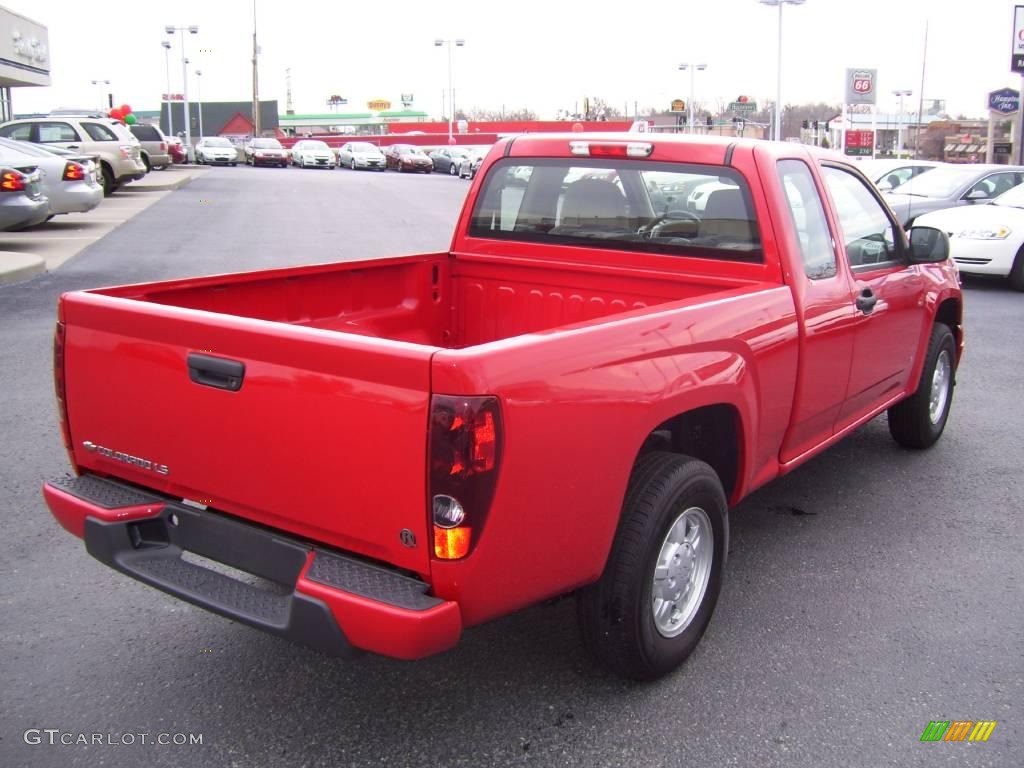 2007 Colorado LT Extended Cab - Victory Red / Medium Pewter photo #5