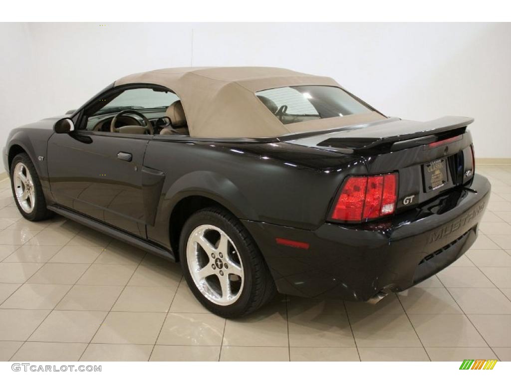2003 Mustang GT Convertible - Black / Medium Parchment photo #9
