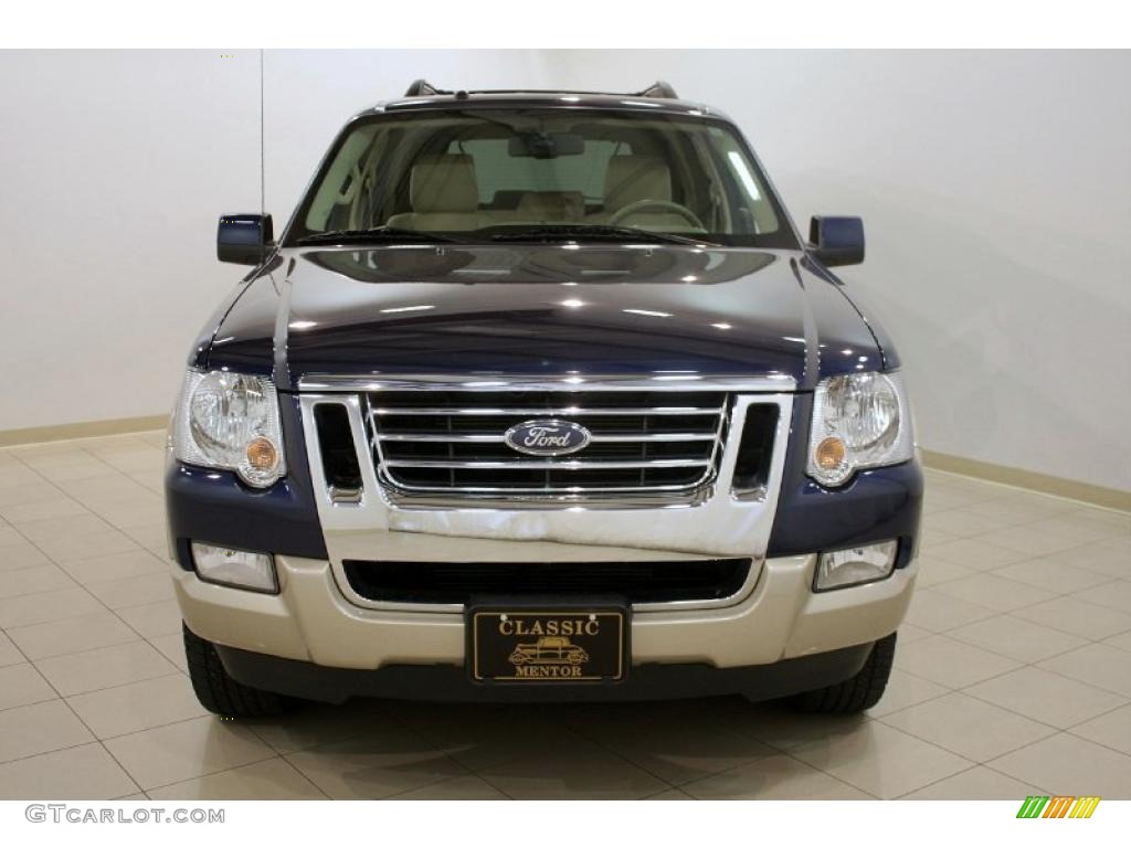2007 Explorer Eddie Bauer 4x4 - Dark Blue Pearl Metallic / Camel photo #2