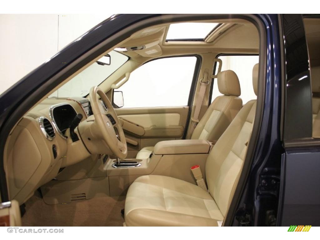 2007 Explorer Eddie Bauer 4x4 - Dark Blue Pearl Metallic / Camel photo #11